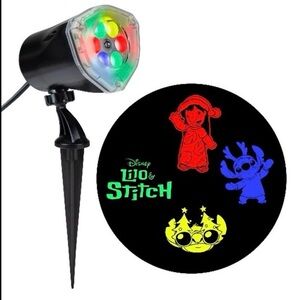 NIB. Disney Lilo & Stitch Festive Light Projector